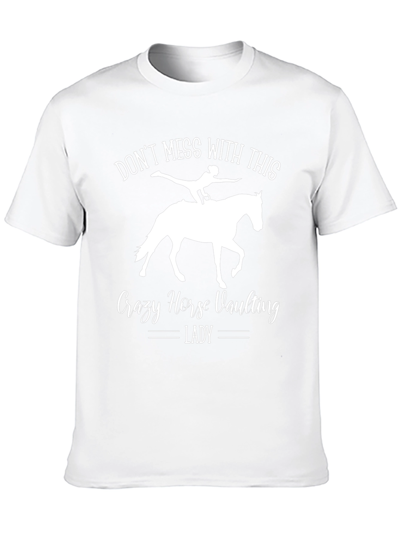Crazy Horse Vaulting Lady T-Shirt - Equestrian Gift