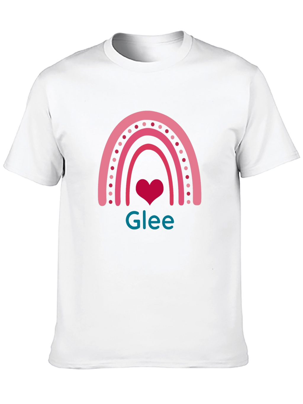 Glee Rainbow Heart T-Shirt - Black