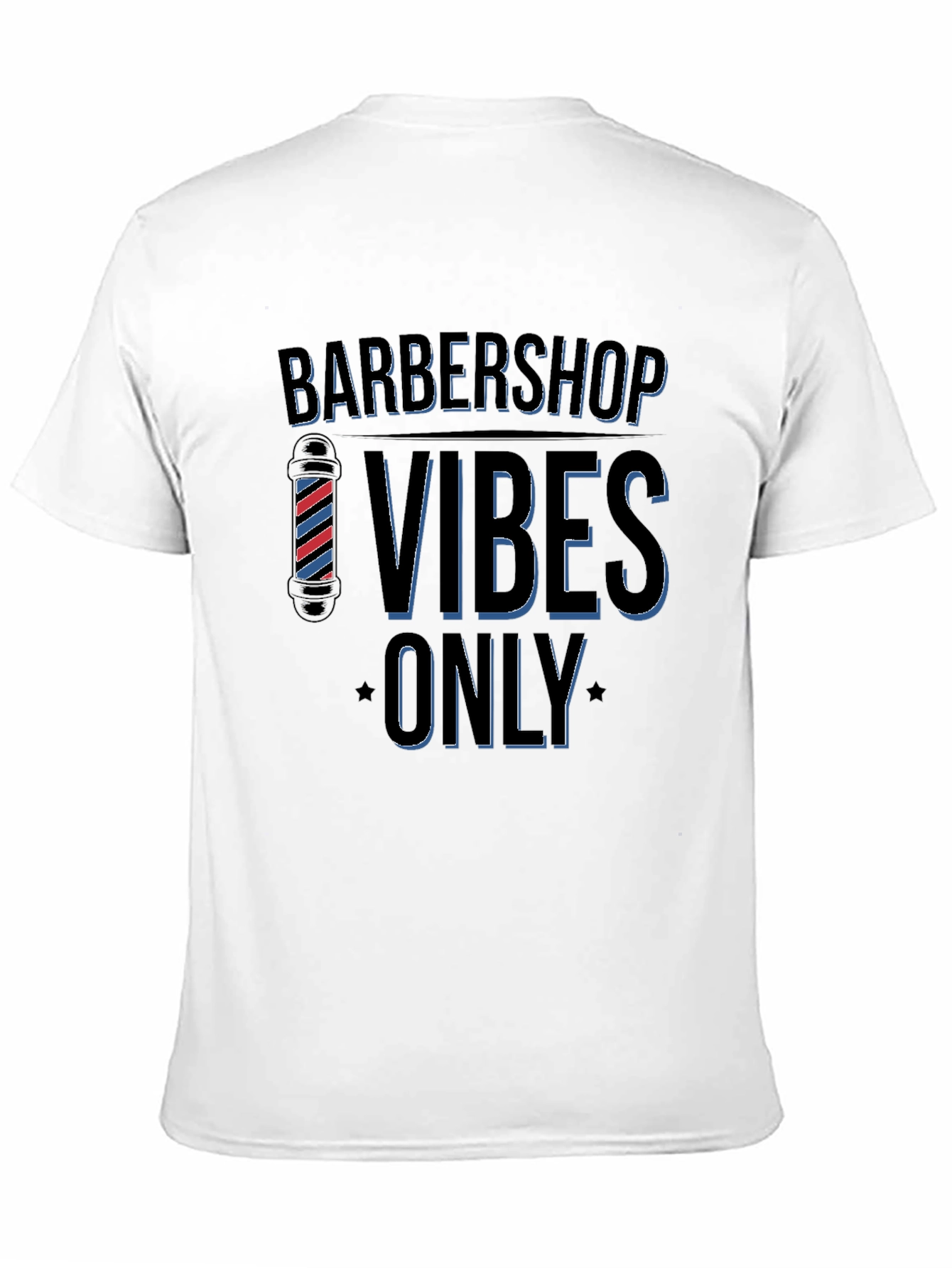 Barbershop Vibes Only Black T-Shirt