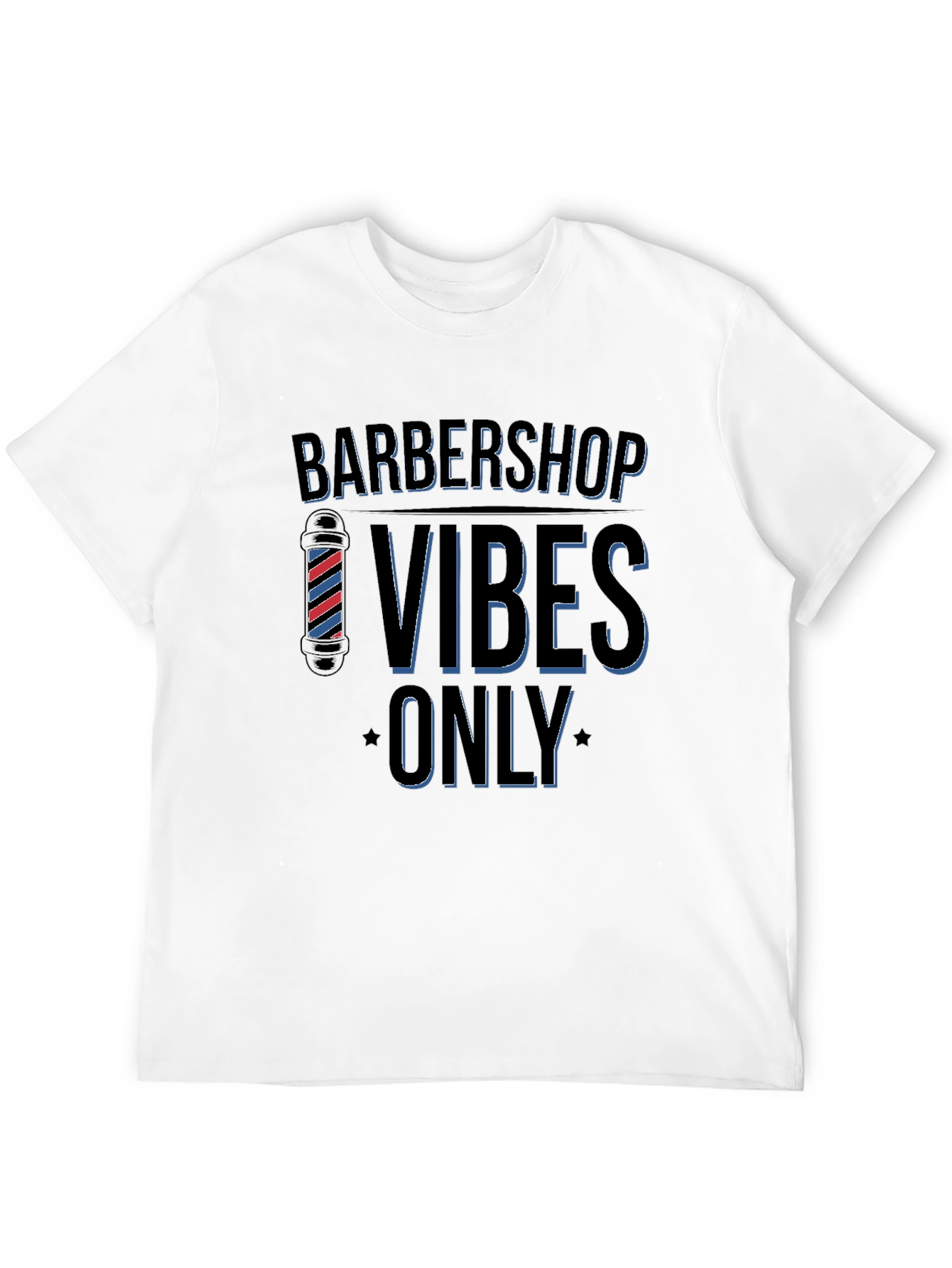 Barbershop Vibes Only Black T-Shirt