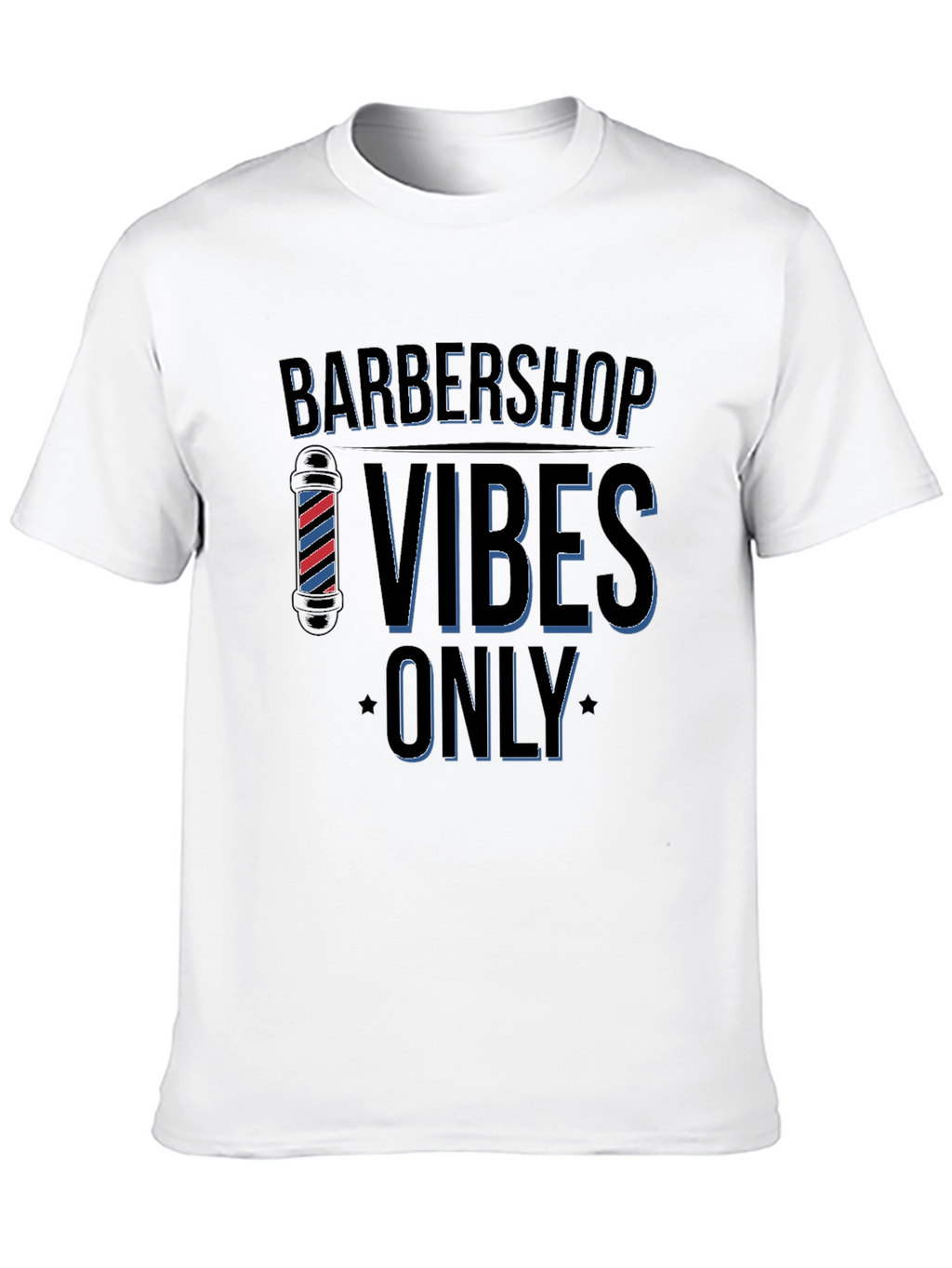 Barbershop Vibes Only Black T-Shirt