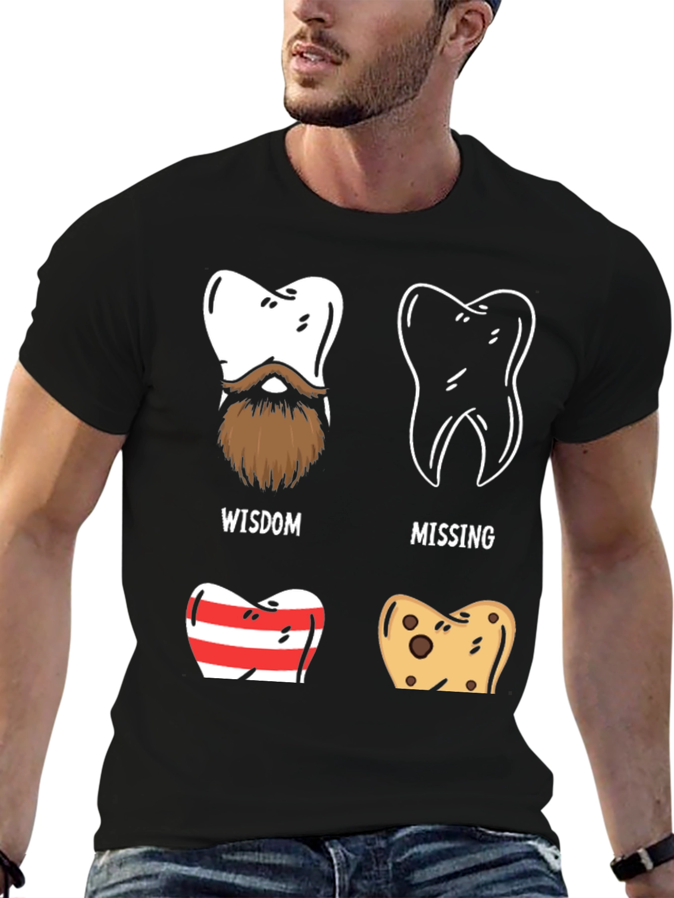 Dental Humor Graphic Tee - Tooth Types Design