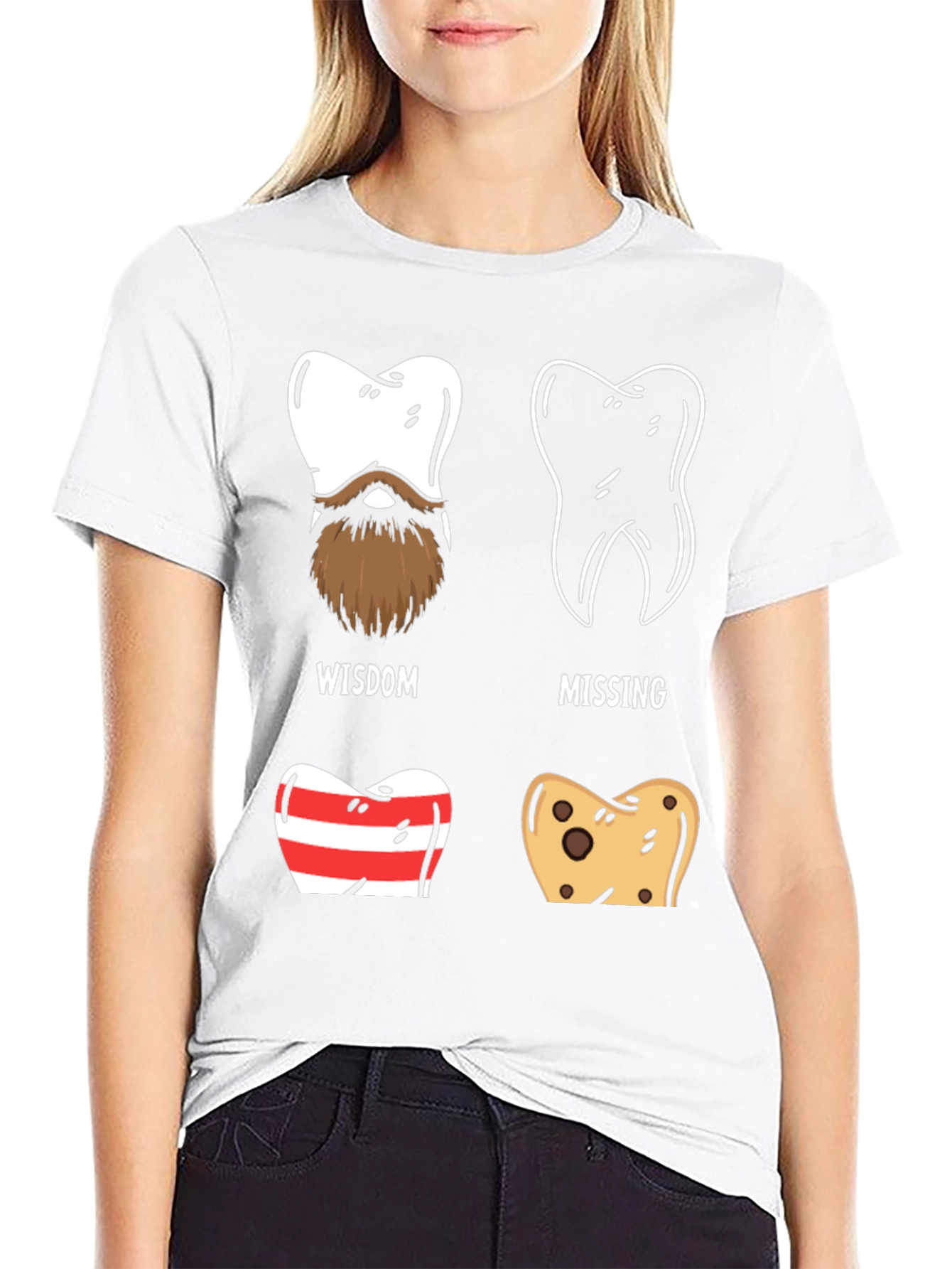 Dental Humor Graphic Tee - Tooth Types Design