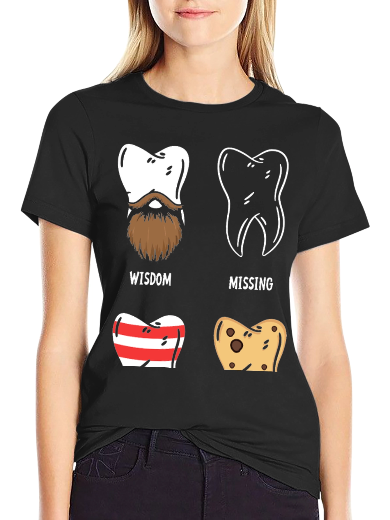 Dental Humor Graphic Tee - Tooth Types Design