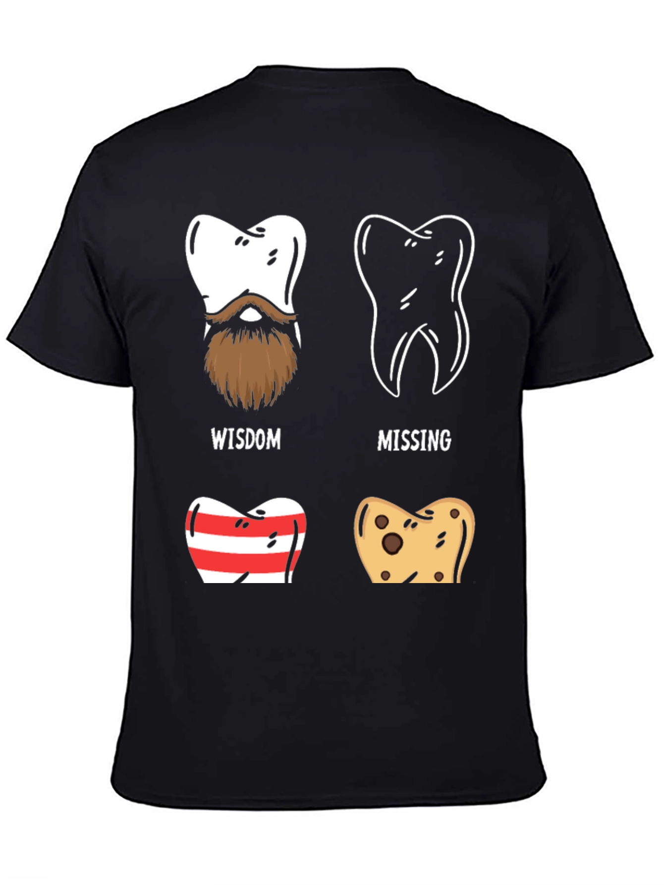 Dental Humor Graphic Tee - Tooth Types Design