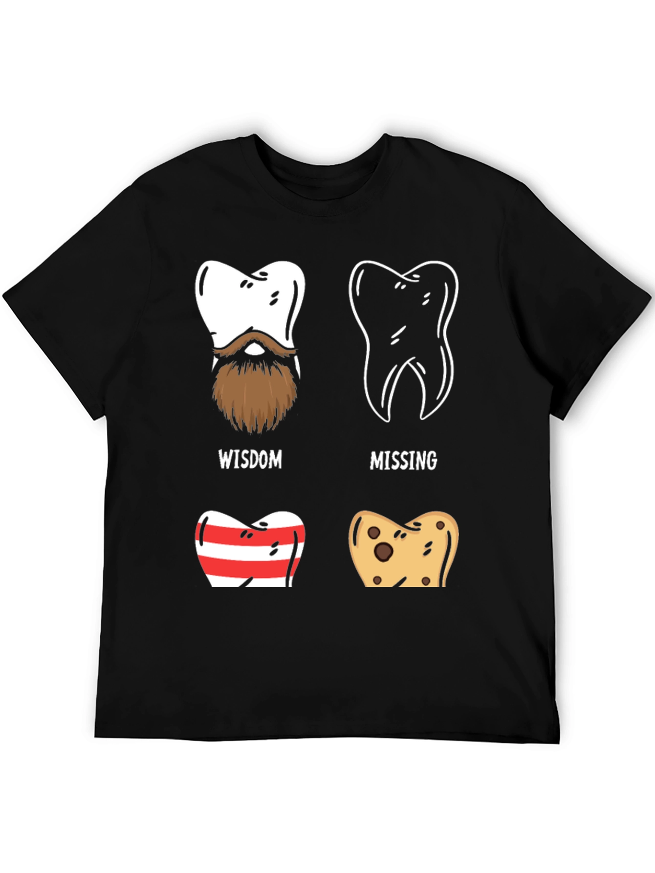 Dental Humor Graphic Tee - Tooth Types Design