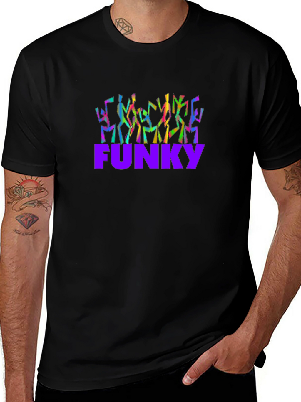 Funky Crew Neck Tee