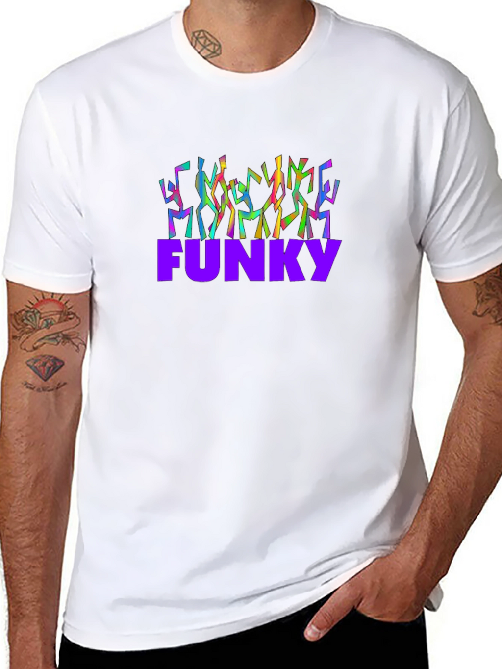 Funky Crew Neck Tee