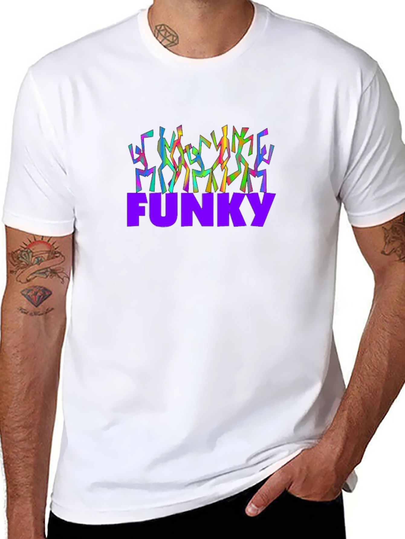 Funky Crew Neck Tee