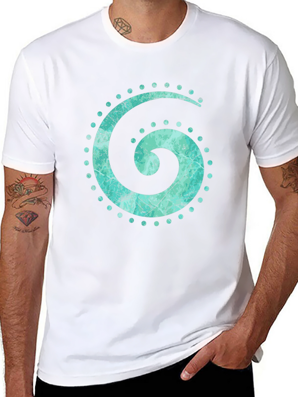 Spiral Graphic Tee - Unique Design