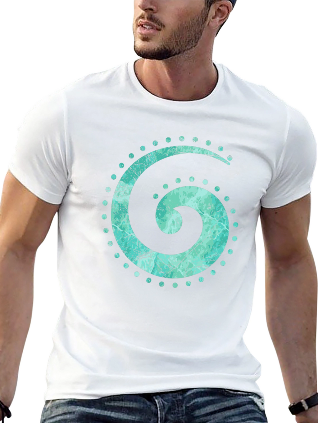 Spiral Graphic Tee - Unique Design