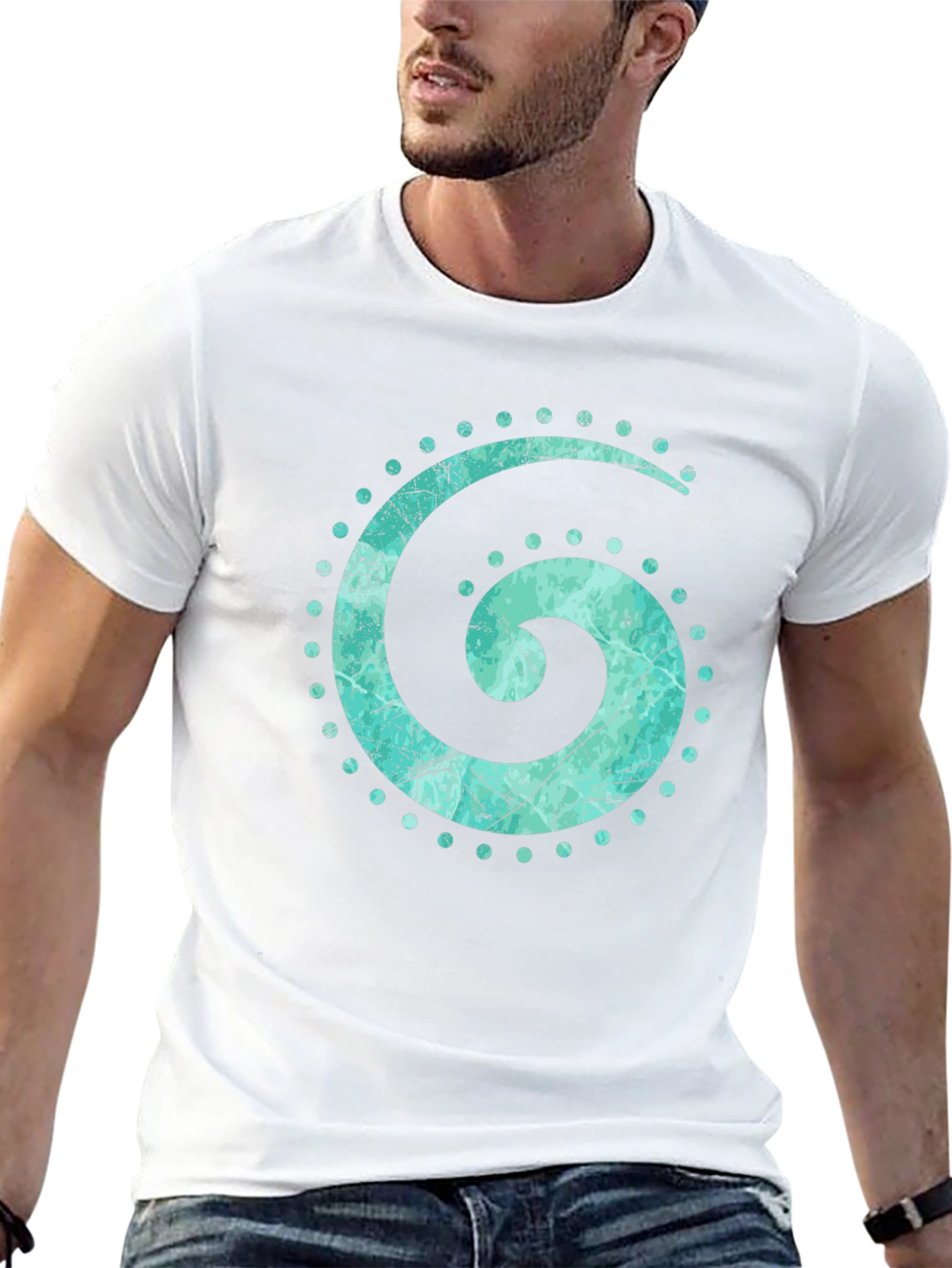 Spiral Graphic Tee - Unique Design
