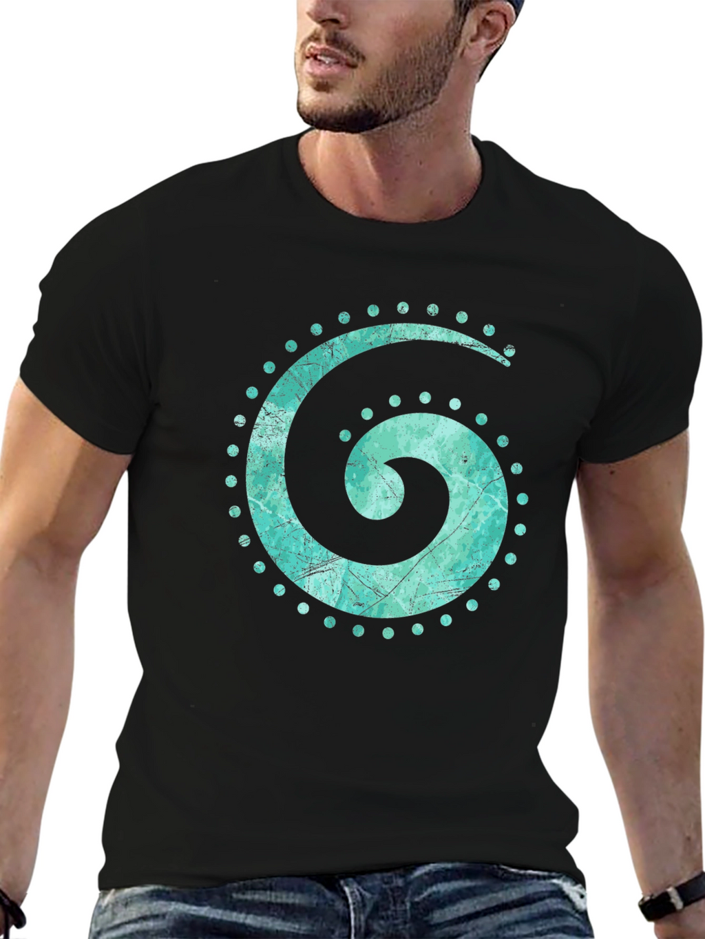Spiral Graphic Tee - Unique Design