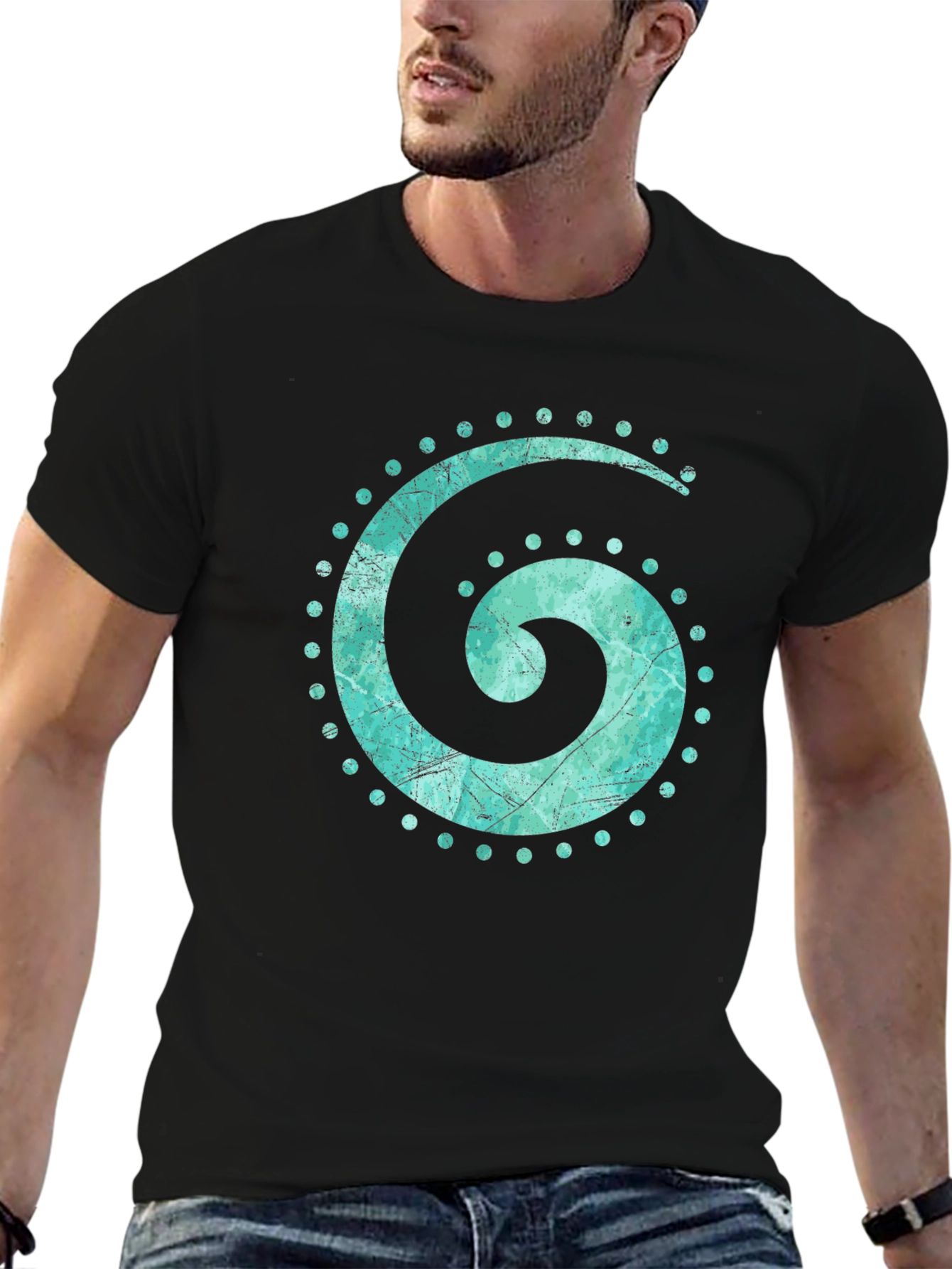 Spiral Graphic Tee - Unique Design