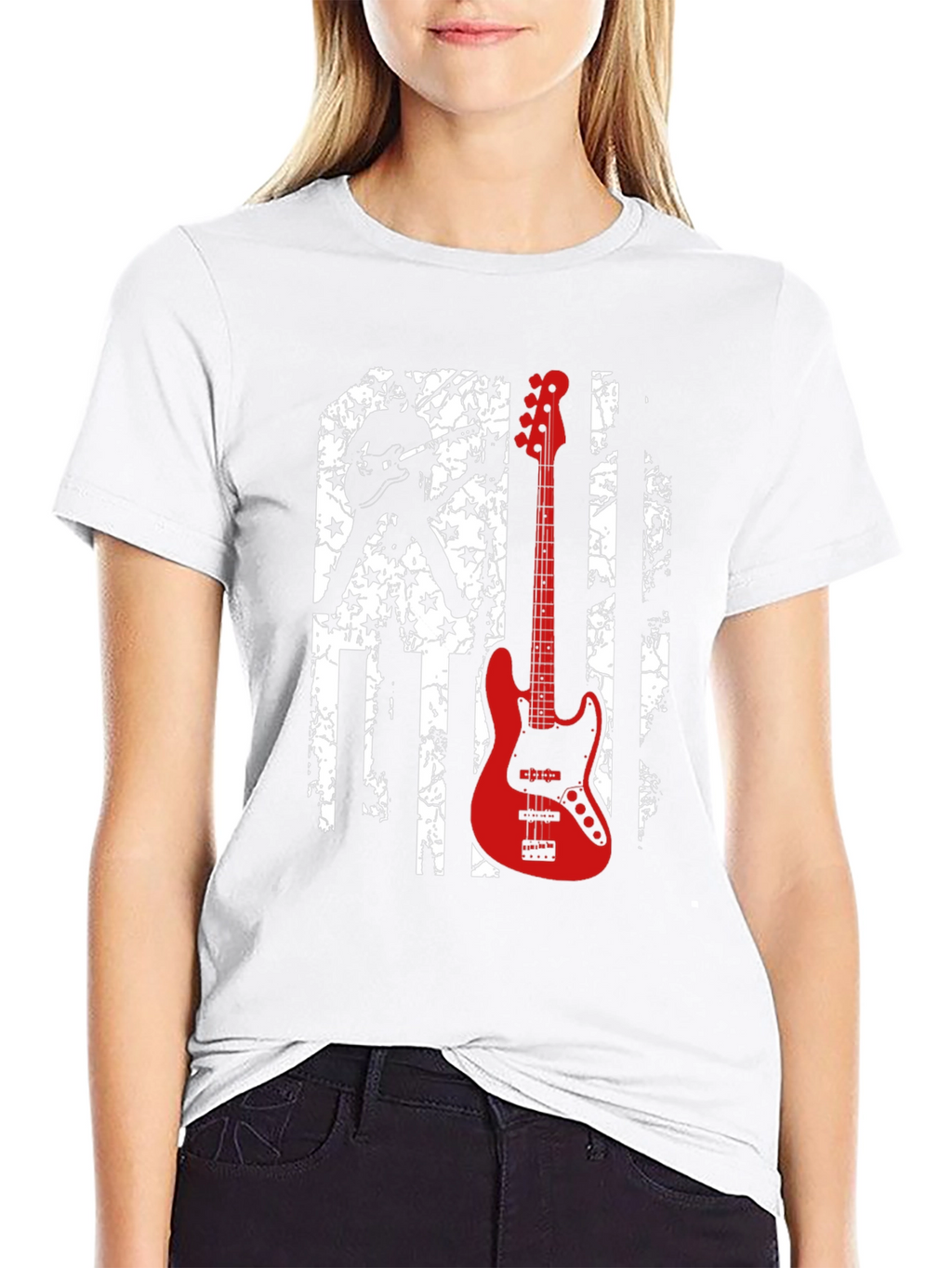 Guitarist American Flag T-Shirt