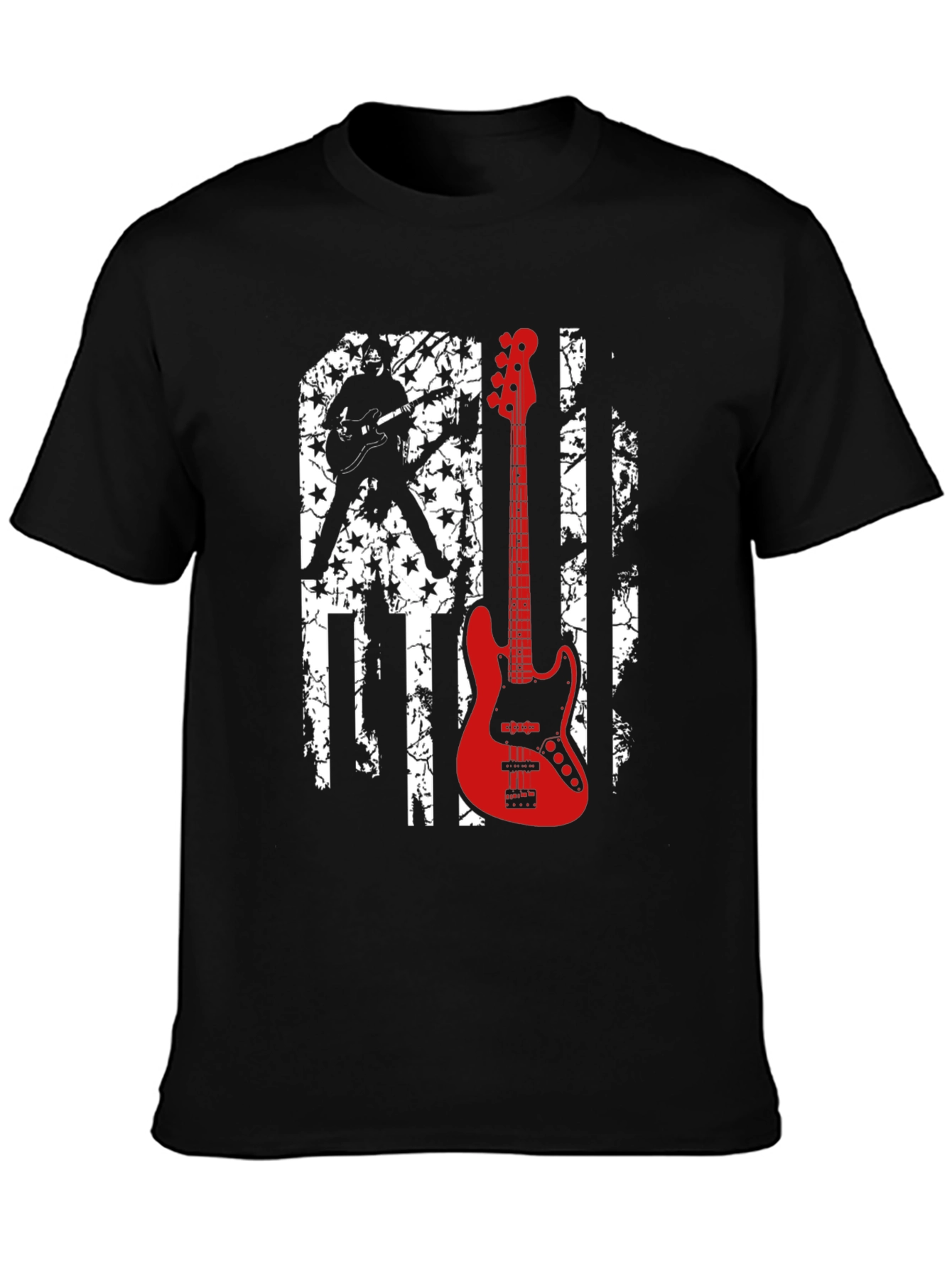 Guitarist American Flag T-Shirt