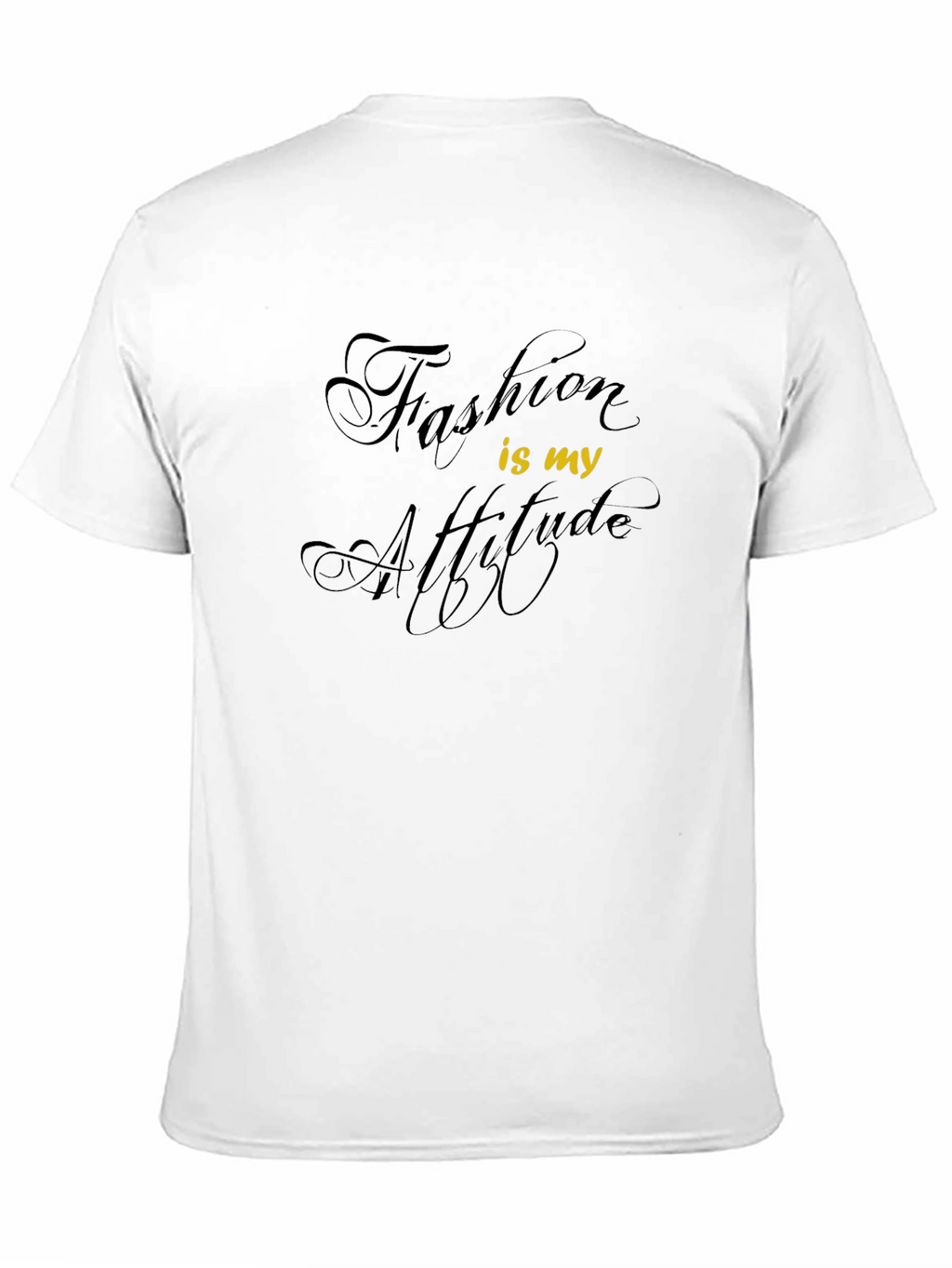 Fashion Attitude Graphic Tee - Stylish Black T-Shirt