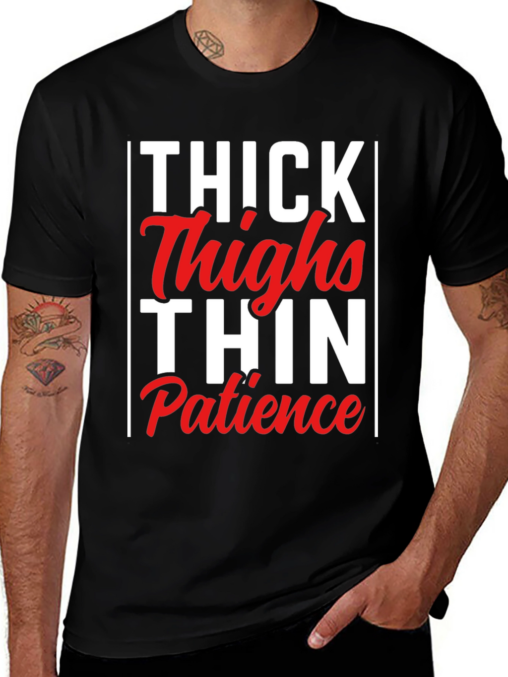 Thick Thighs Thin Patience Graphic Tee