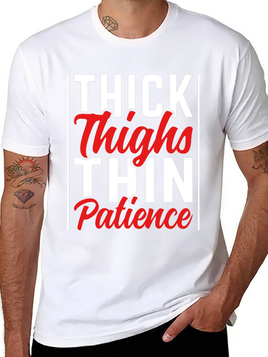 Thick Thighs Thin Patience Graphic Tee