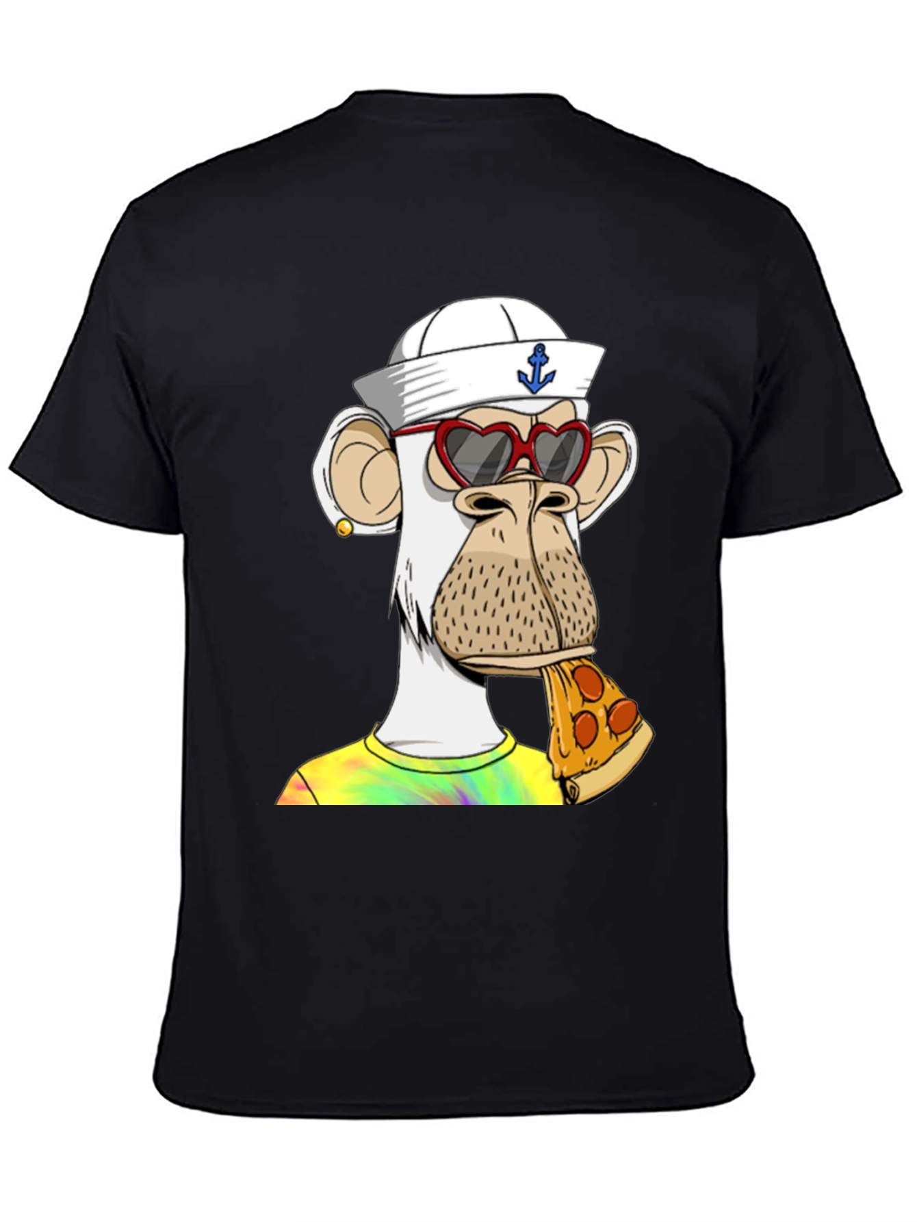 Ape NFT Pizza T-Shirt: Funky Graphic Tee
