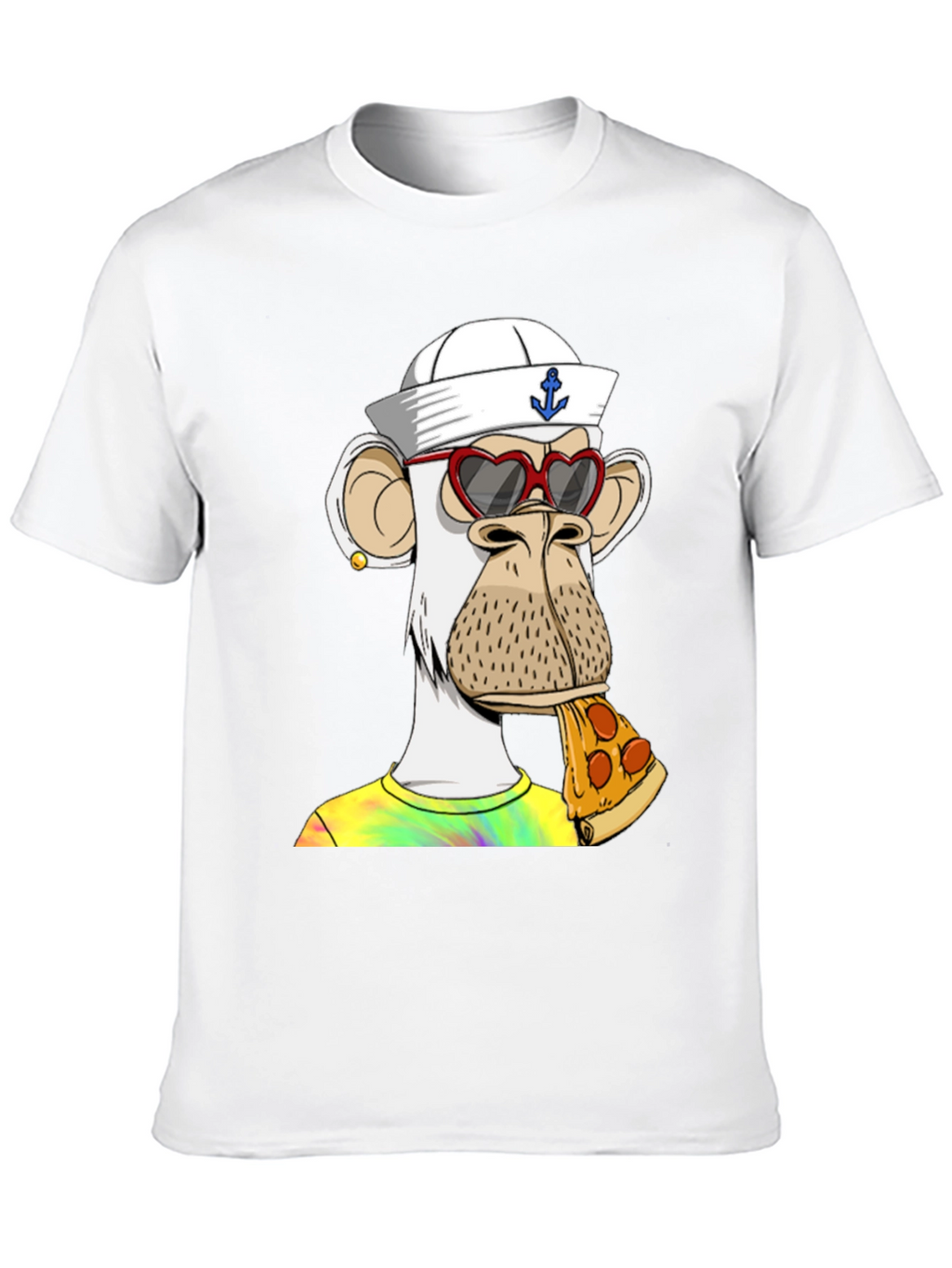 Ape NFT Pizza T-Shirt: Funky Graphic Tee