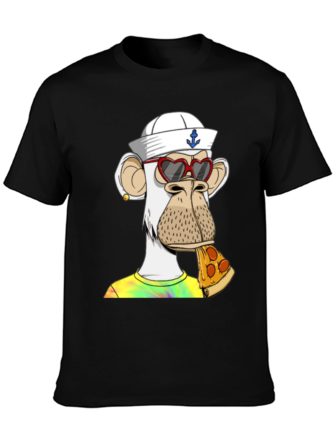 Ape NFT Pizza T-Shirt: Funky Graphic Tee