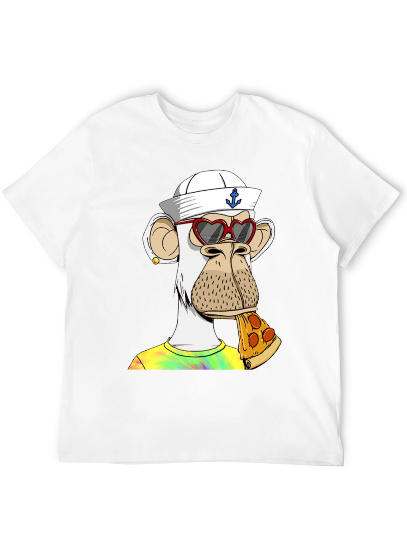 Ape NFT Pizza T-Shirt: Funky Graphic Tee