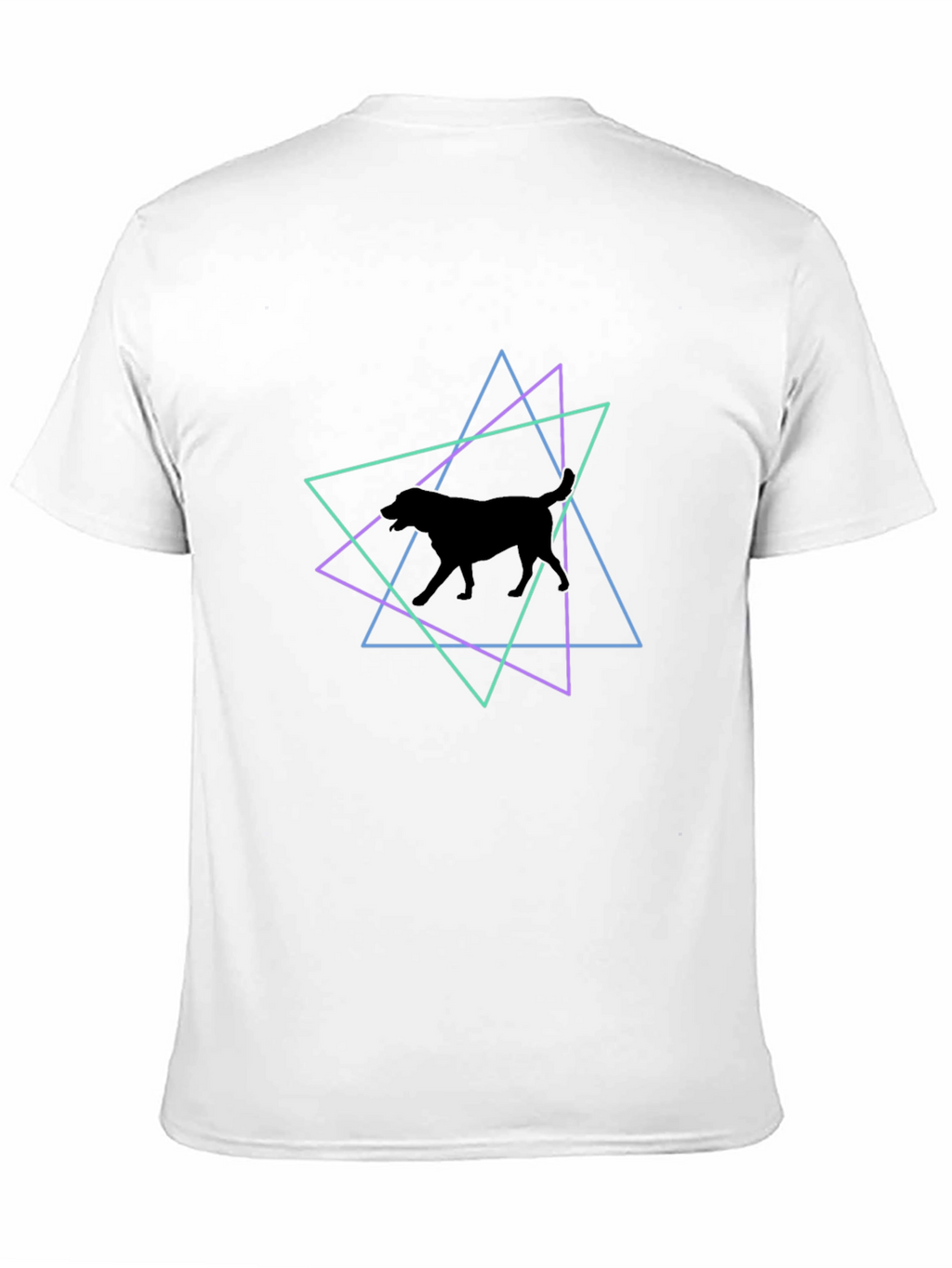 Geometric Dog Graphic T-Shirt
