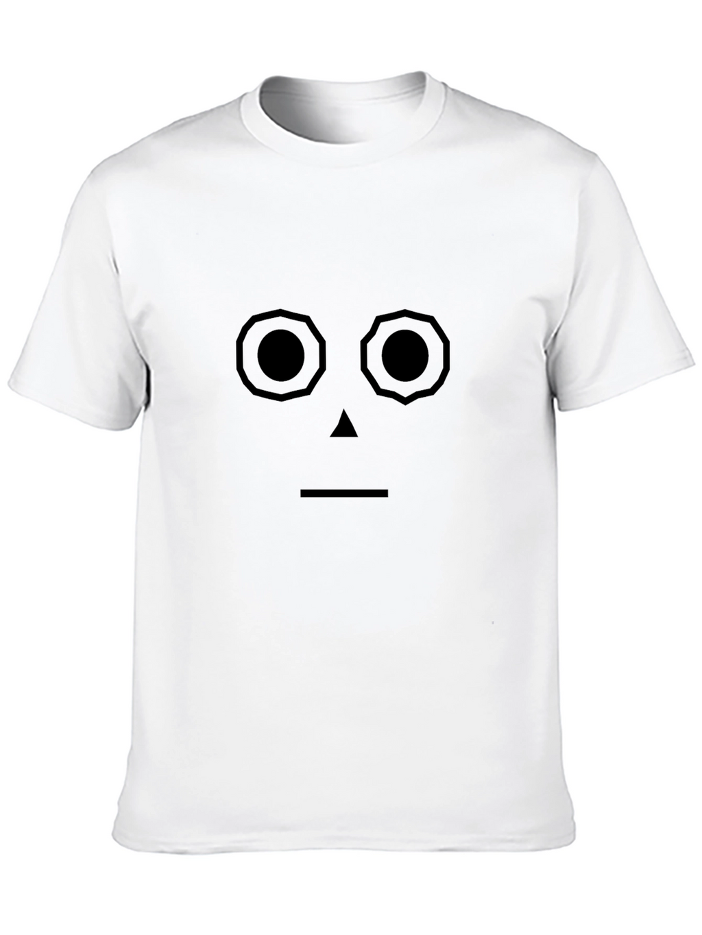 Abstract Face Graphic Tee - Black Unisex T-Shirt