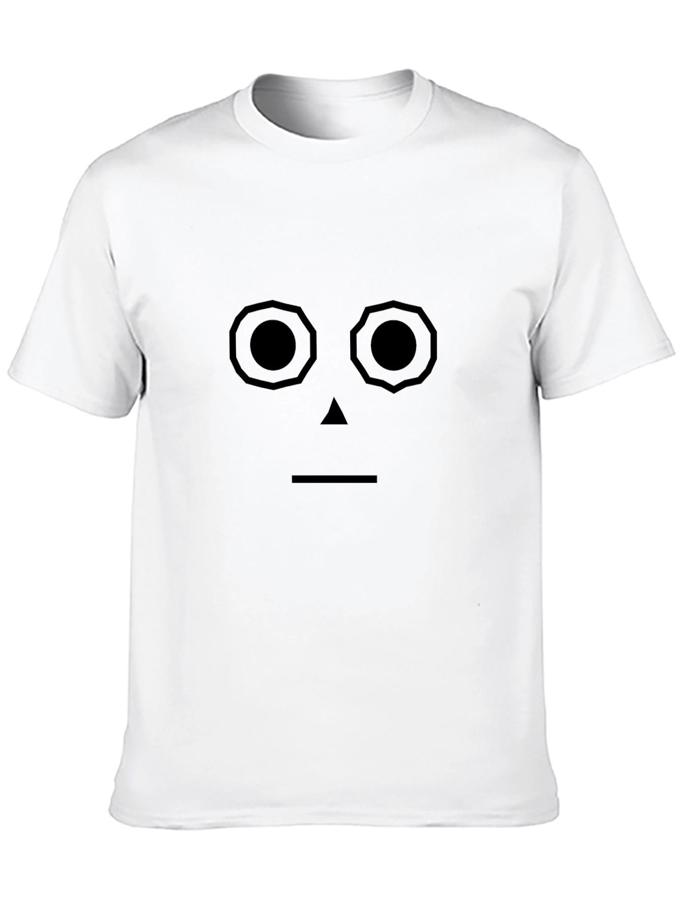 Abstract Face Graphic Tee - Black Unisex T-Shirt
