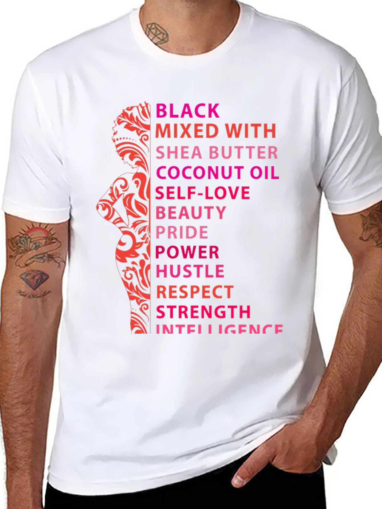 Black Mixed With T-Shirt - Empowerment Design