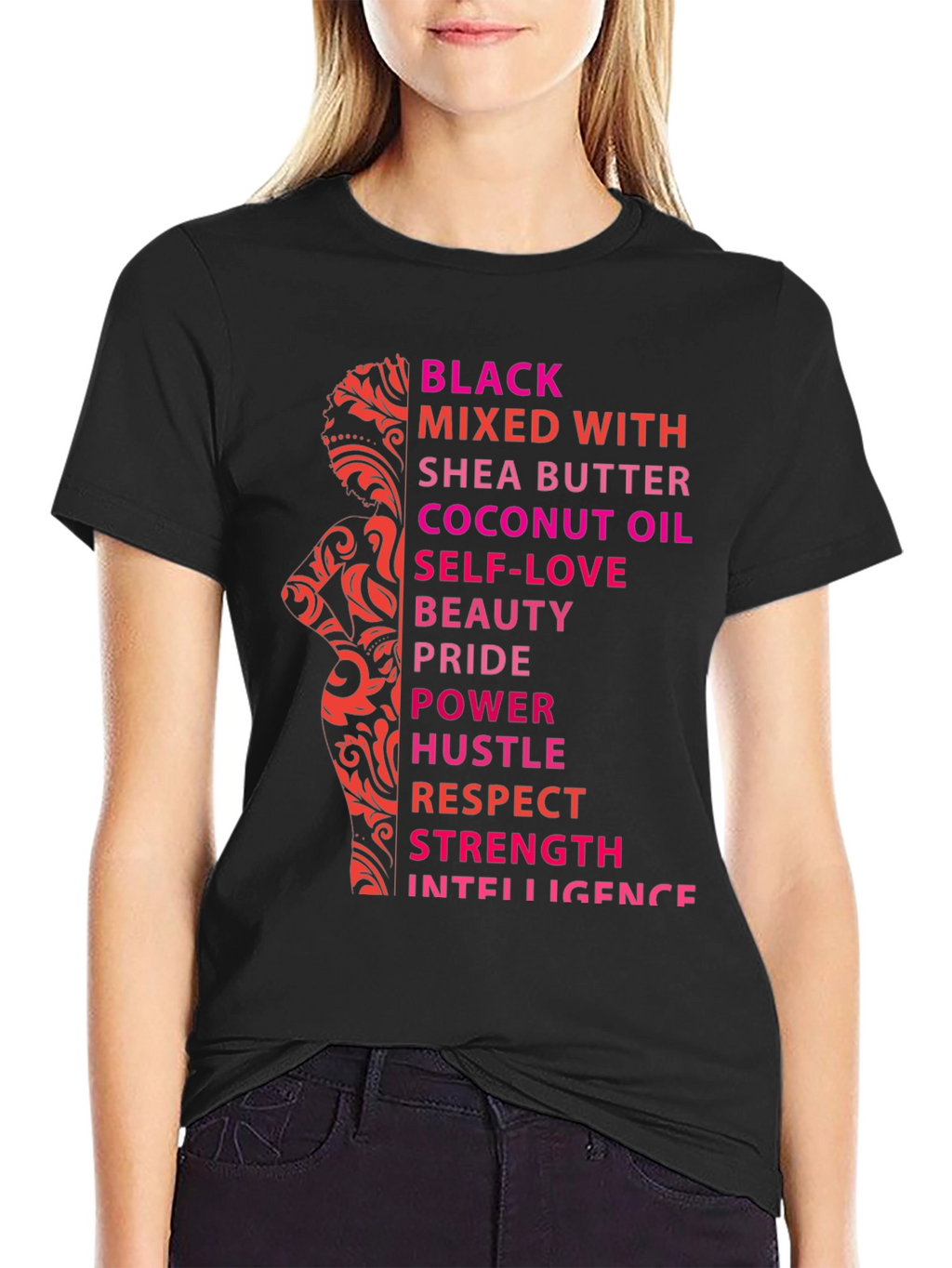 Black Mixed With T-Shirt - Empowerment Design