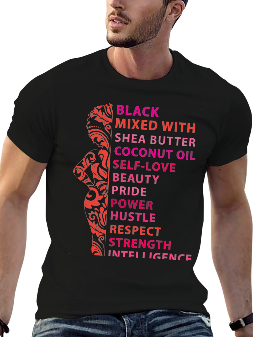 Black Mixed With T-Shirt - Empowerment Design