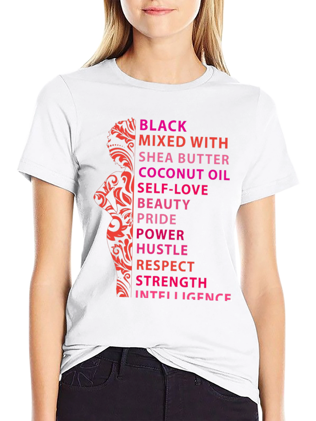 Black Mixed With T-Shirt - Empowerment Design