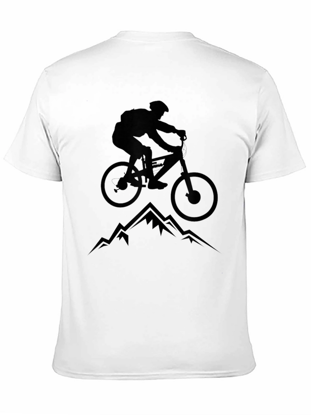 Mountain Biking Graphic Tee - Black