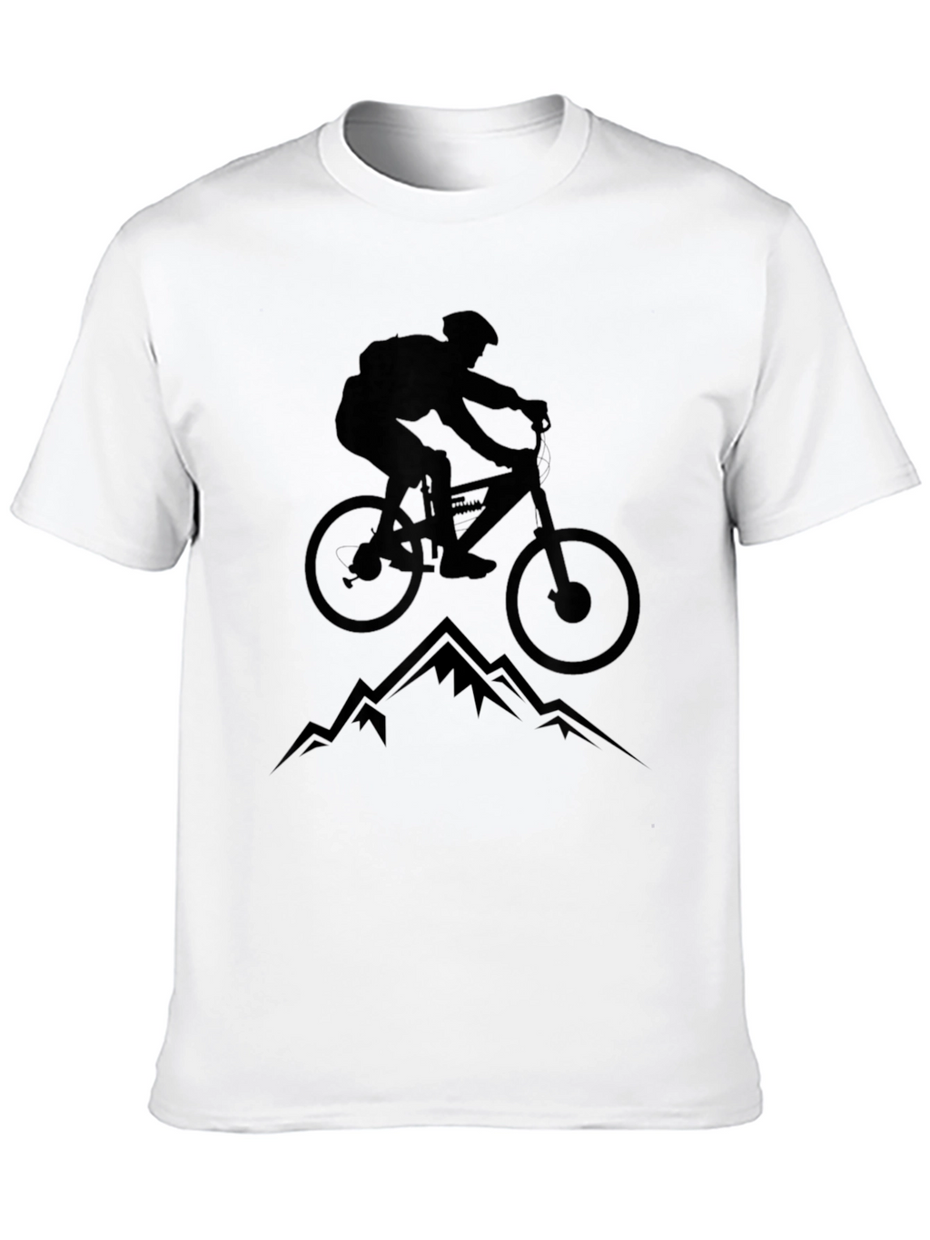 Mountain Biking Graphic Tee - Black