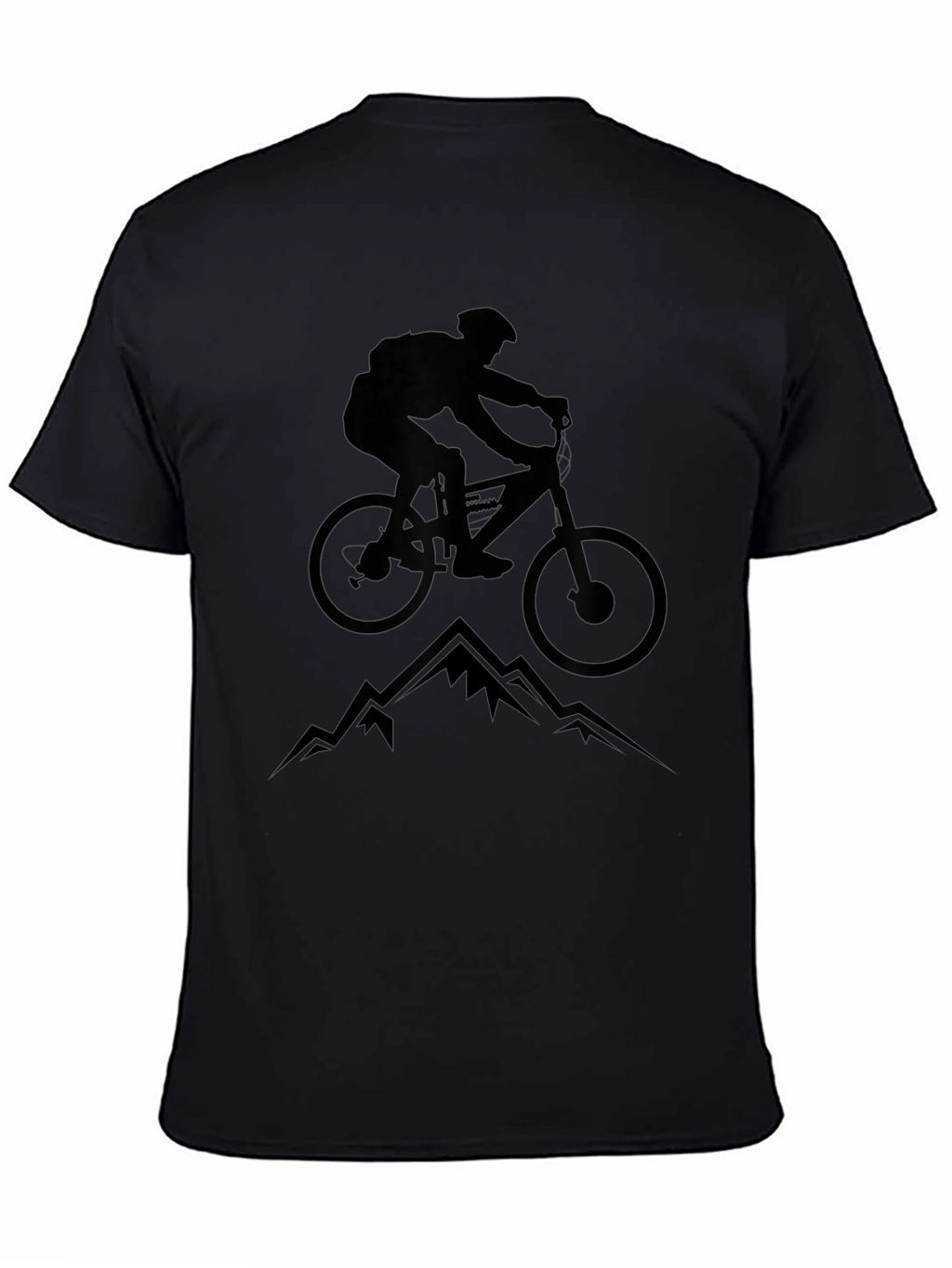 Mountain Biking Graphic Tee - Black