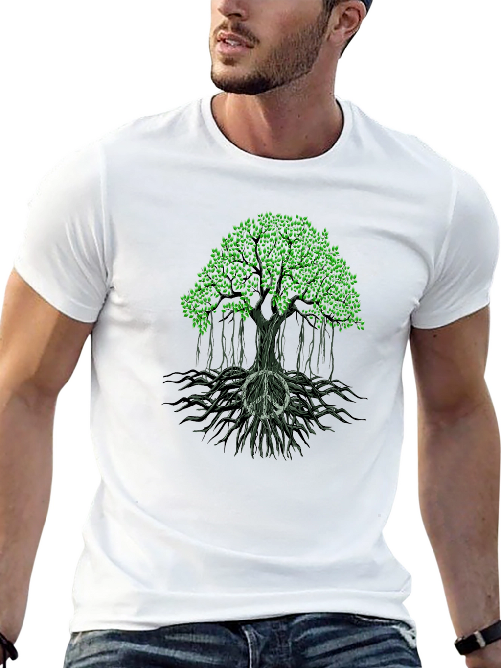 Peace Tree Graphic Tee - Stylish & Comfortable