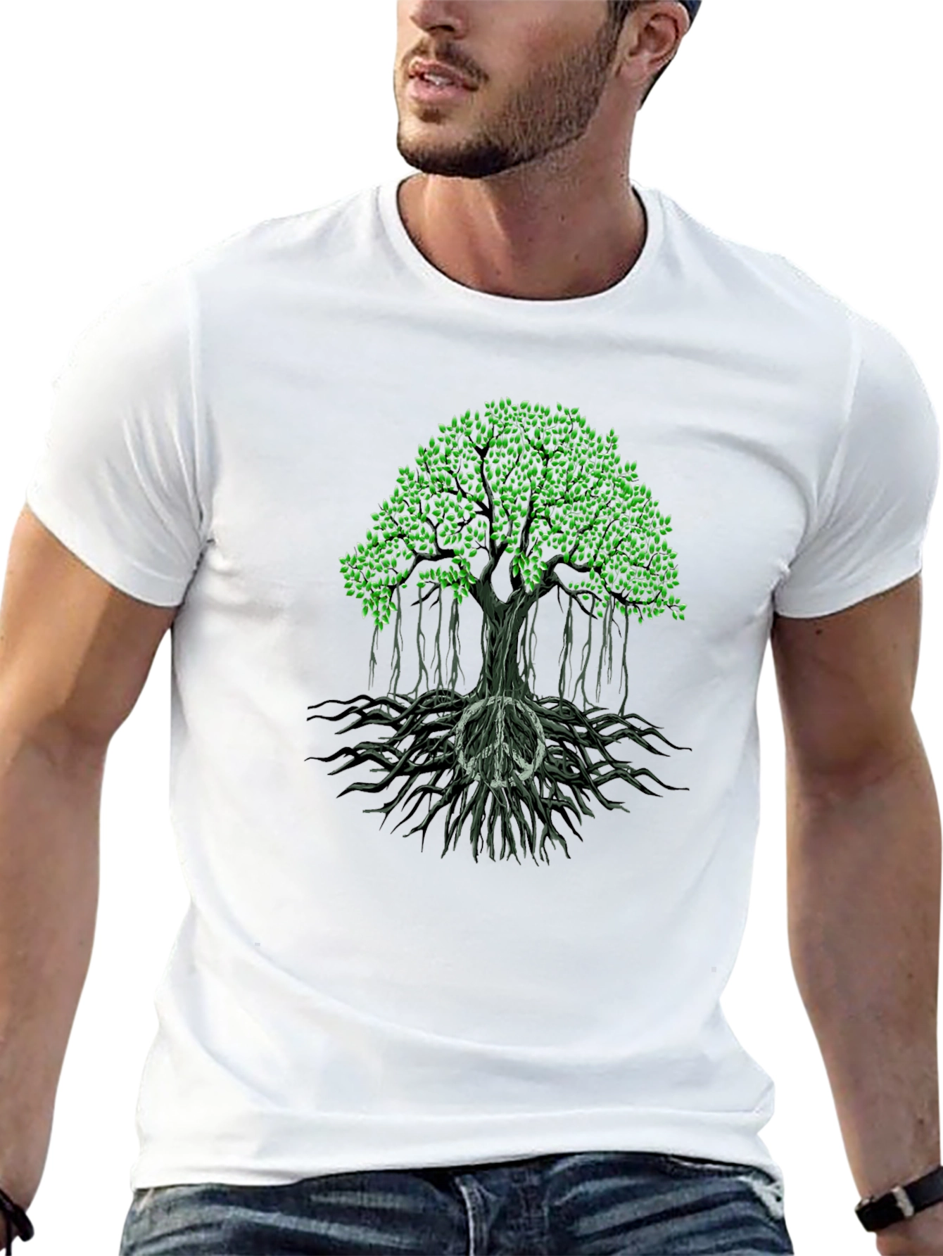 Peace Tree Graphic Tee - Stylish & Comfortable