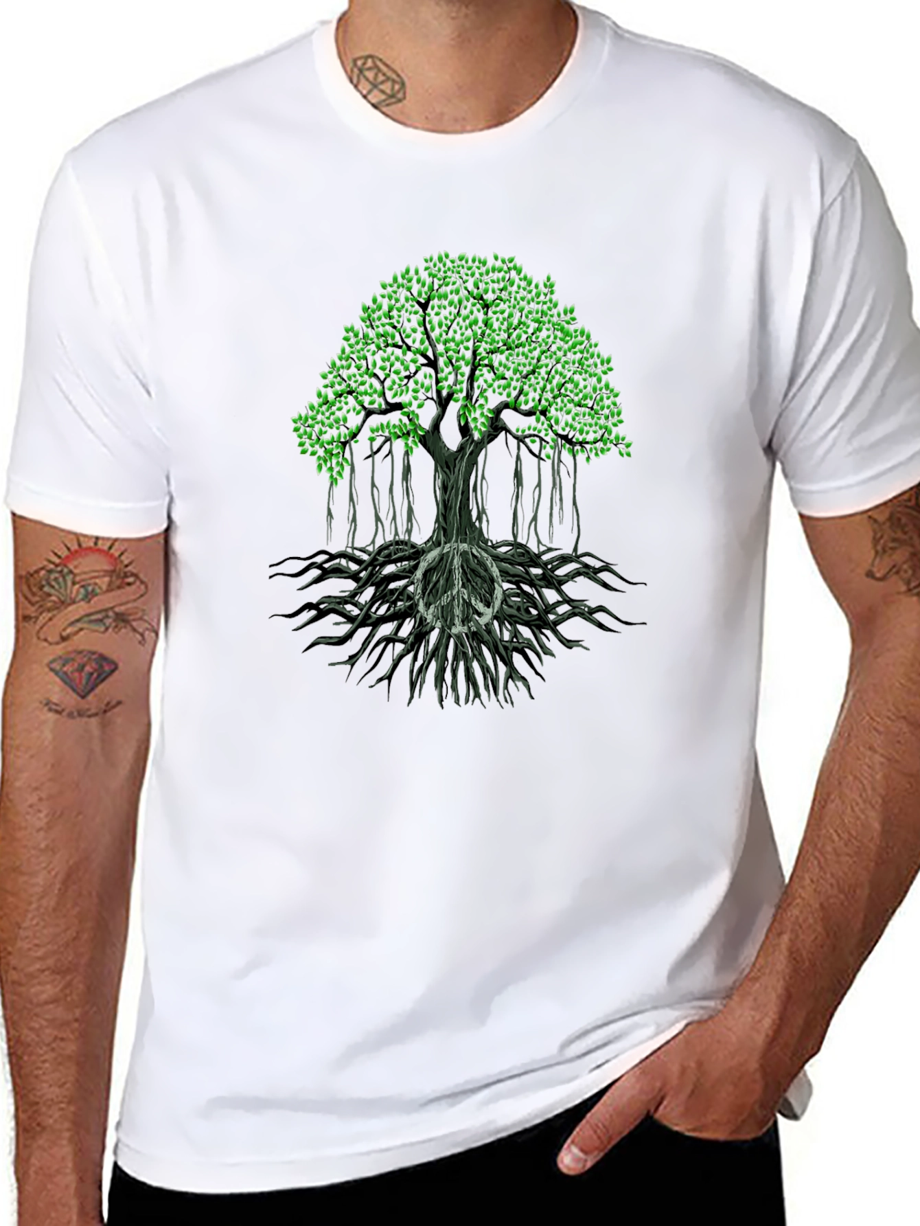 Peace Tree Graphic Tee - Stylish & Comfortable