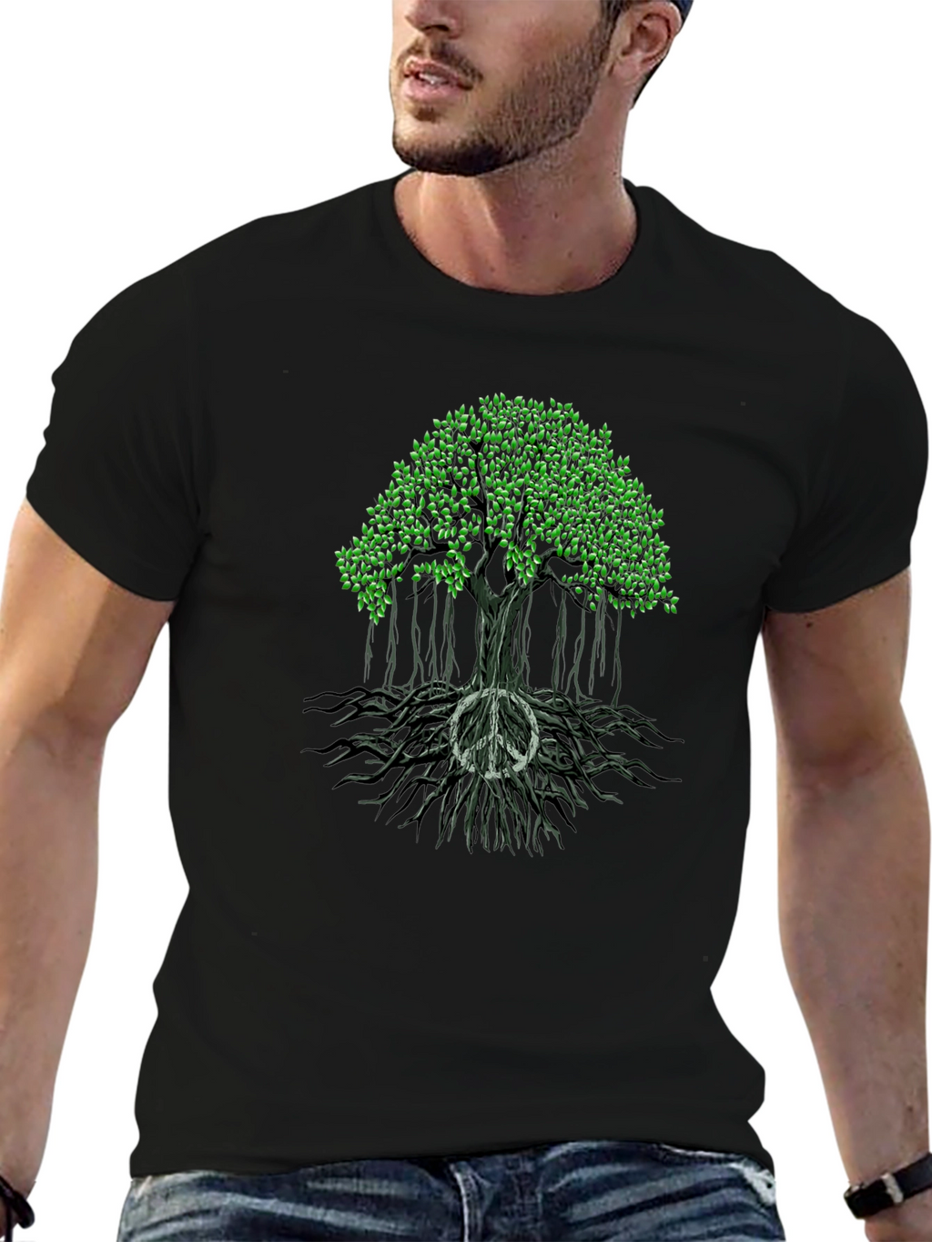 Peace Tree Graphic Tee - Stylish & Comfortable