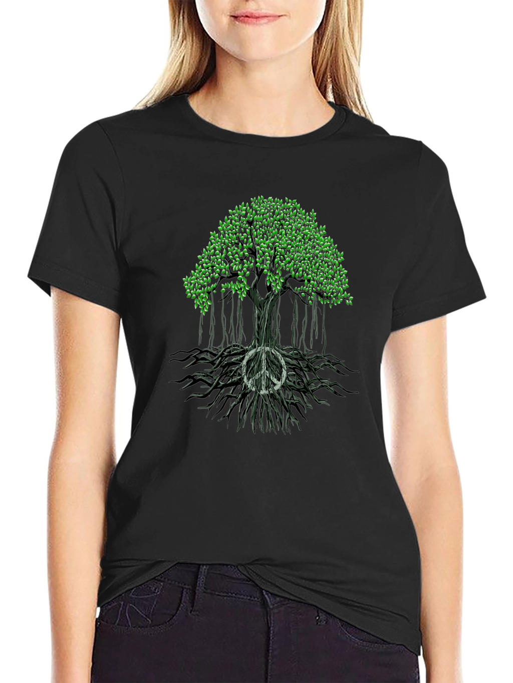 Peace Tree Graphic Tee - Stylish & Comfortable