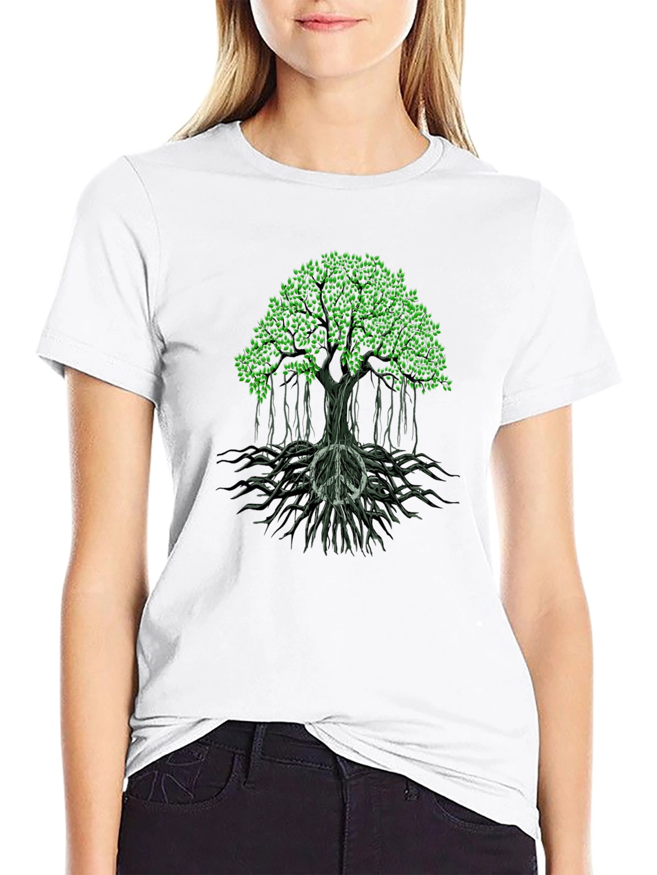 Peace Tree Graphic Tee - Stylish & Comfortable