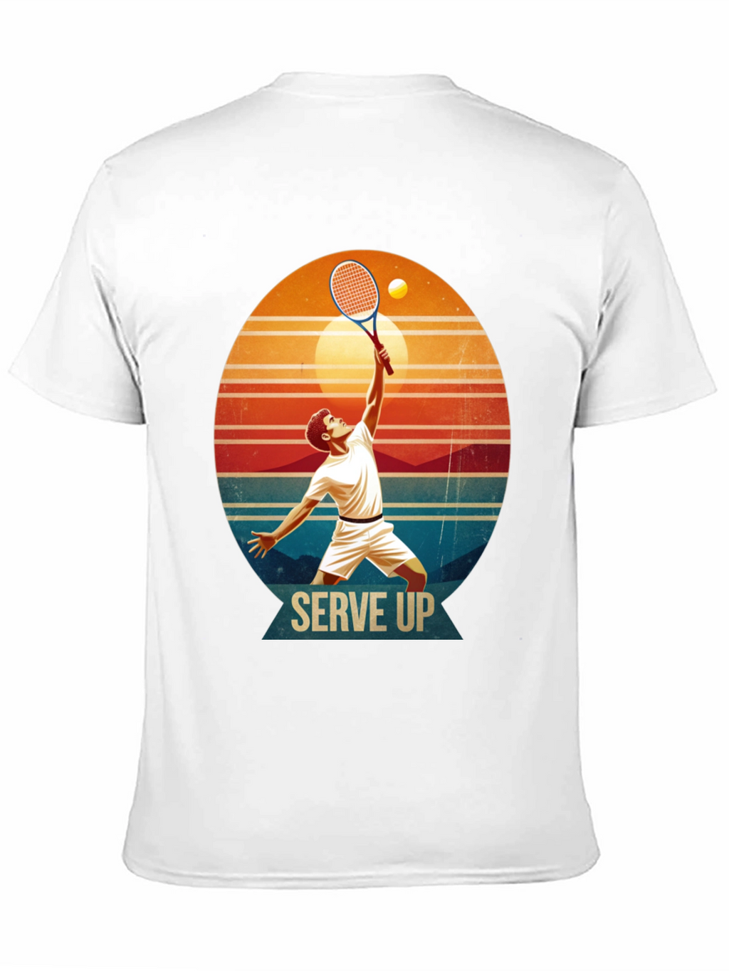 Serve Up Tennis Graphic T-Shirt