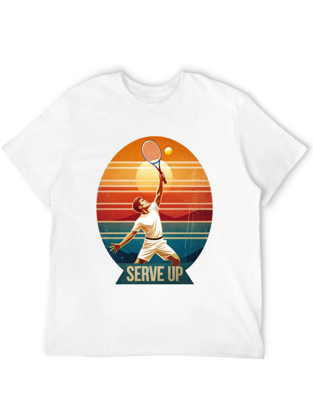 Serve Up Tennis Graphic T-Shirt