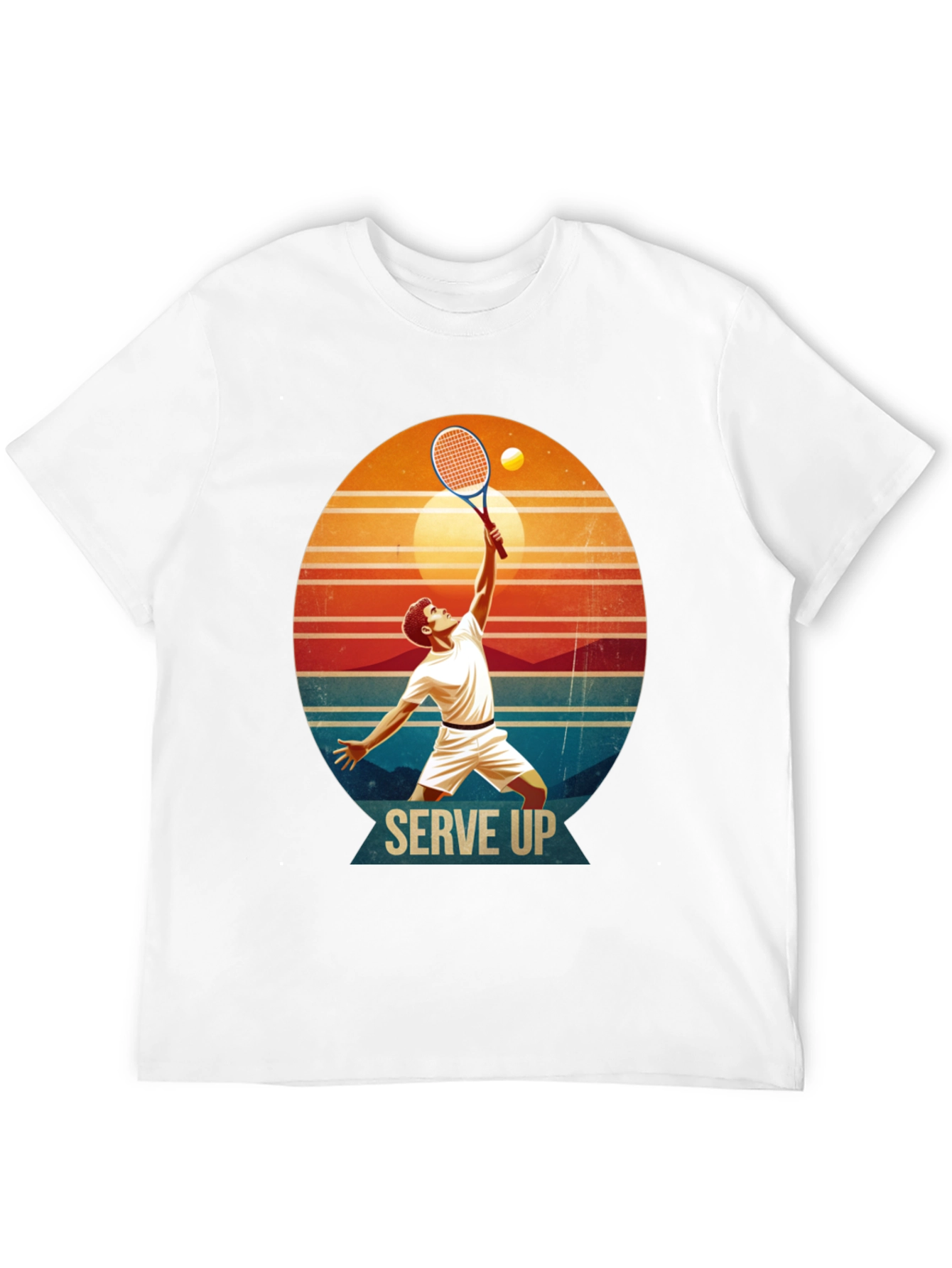 Serve Up Tennis Graphic T-Shirt