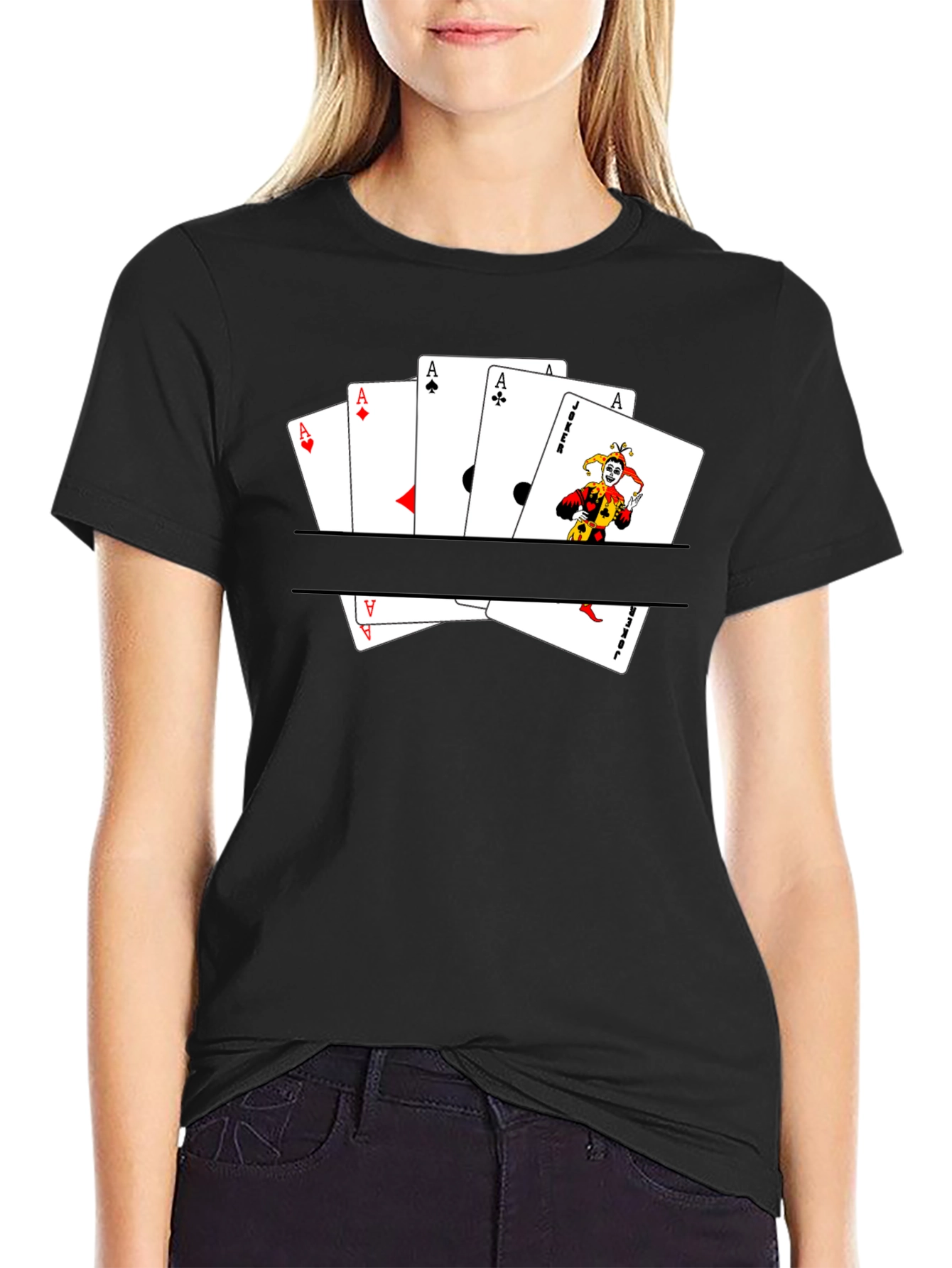 Ace & Joker Card T-Shirt - Mens Graphic Tee
