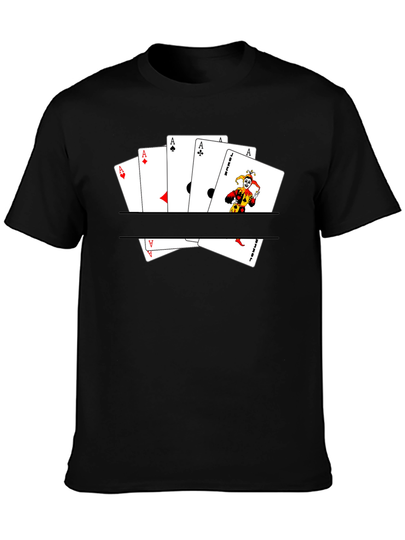 Ace & Joker Card T-Shirt - Mens Graphic Tee