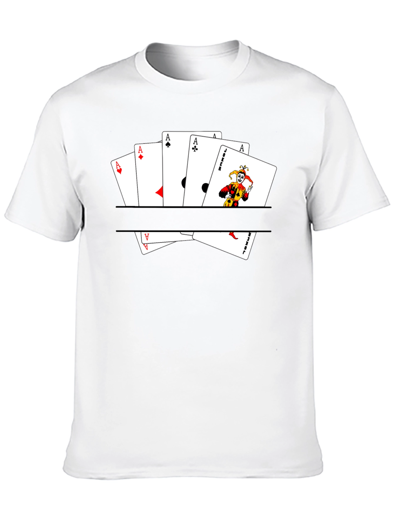 Ace & Joker Card T-Shirt - Mens Graphic Tee