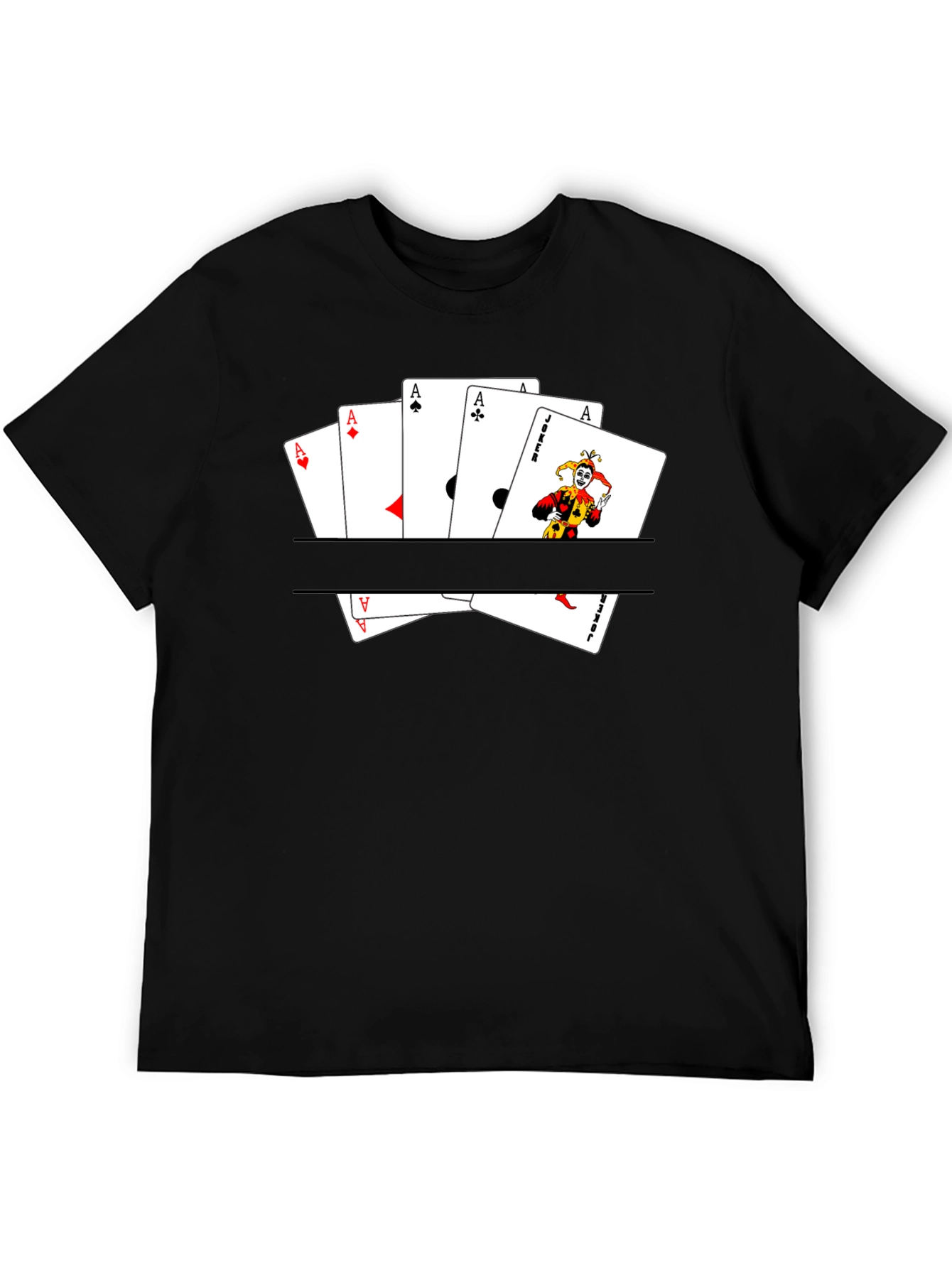 Ace & Joker Card T-Shirt - Mens Graphic Tee